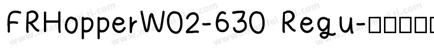 FRHopperW02-630 Regu字体转换